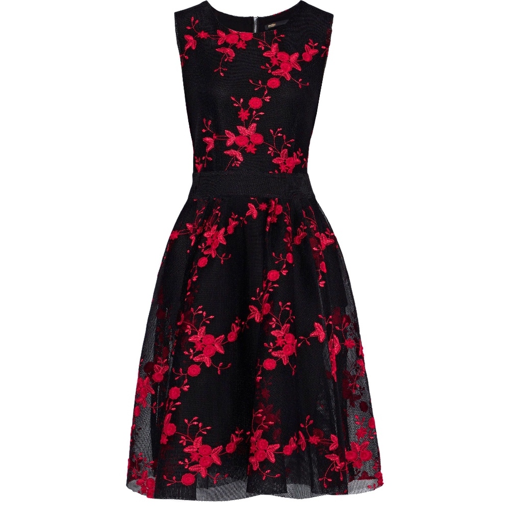 Maje Rudio Robe Embroidered Tulle Dress - Picture 3 of 5